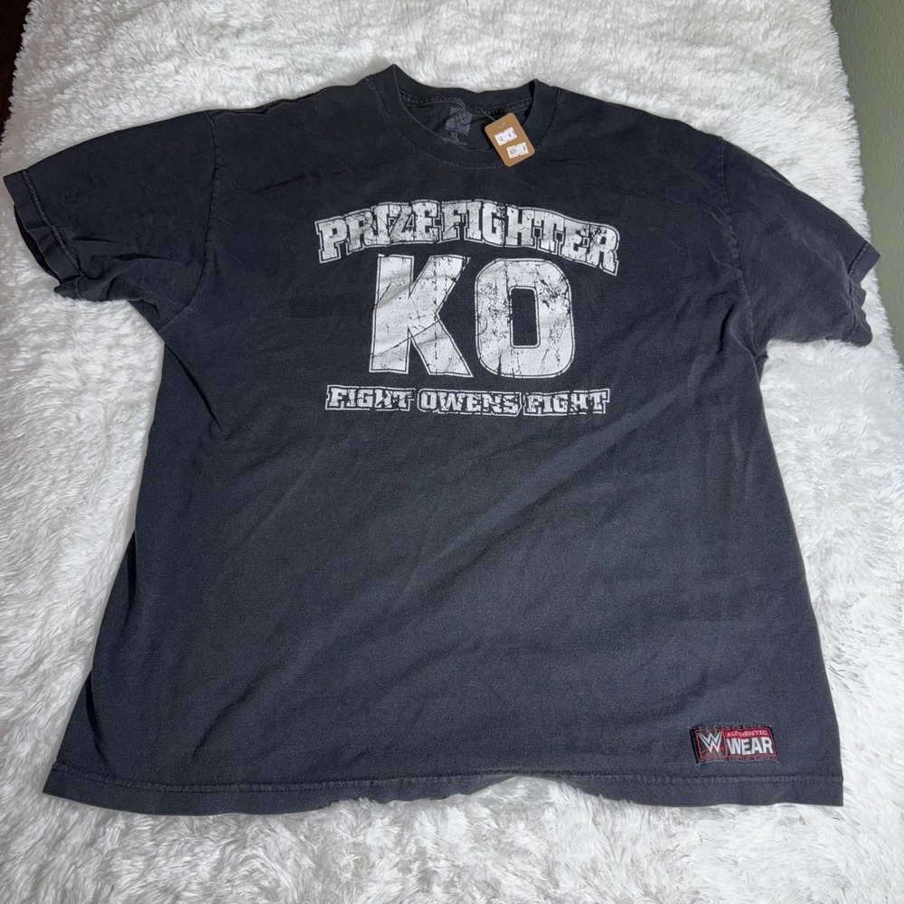 WWE Kevin Owens Prizefighter KO Fight Owens Fight Black Graphic T-Shirt XL